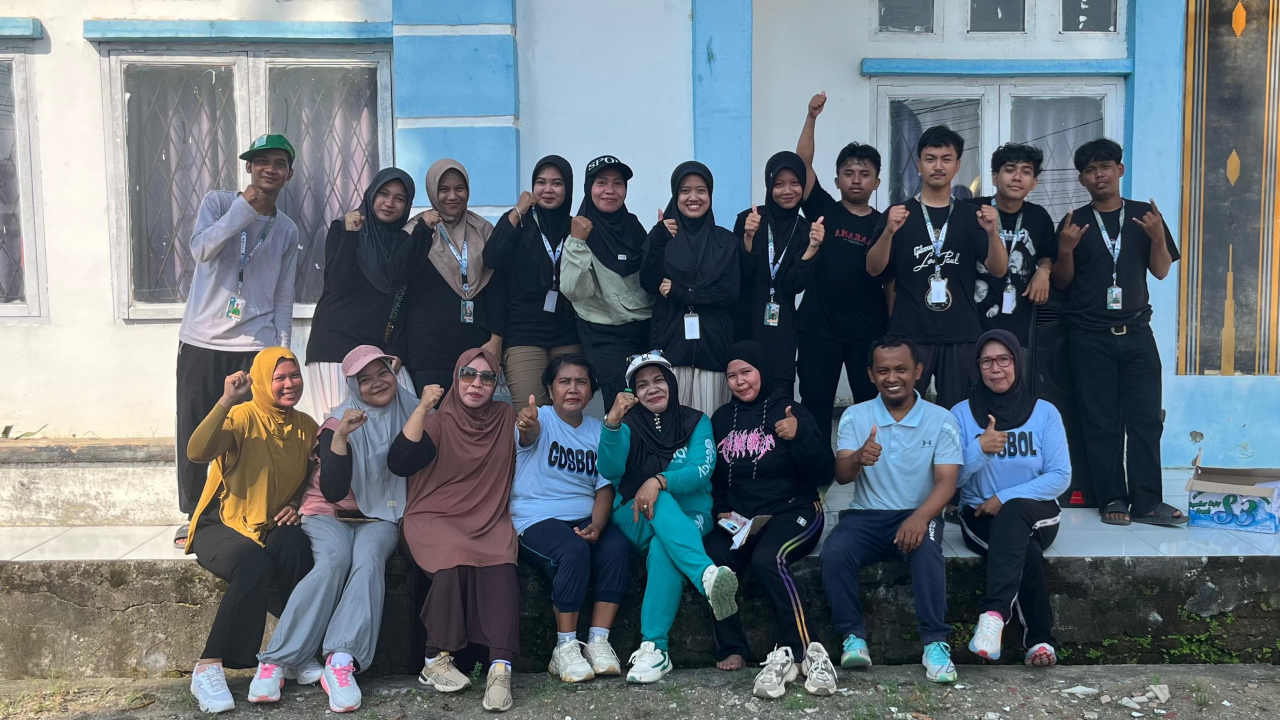 Senam Pagi Bersama Warga Kelurahan Pammana dan KKN UINAM Makassar Angkatan 78