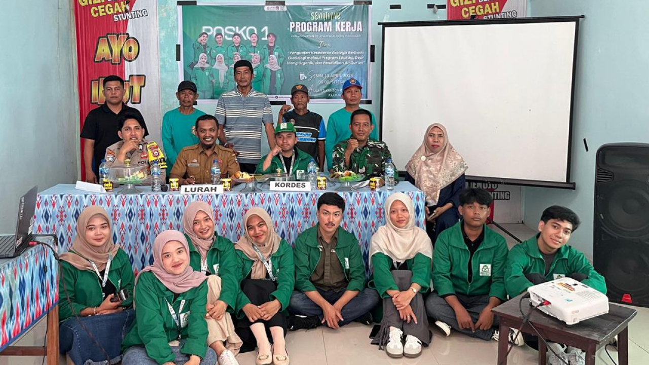 Wujudkan Pengabdian Nyata, Mahasiswa KKN 78 UINAM Gelar Seminar Program Kerja Untuk mendorong pemberdayaan Masyarakat