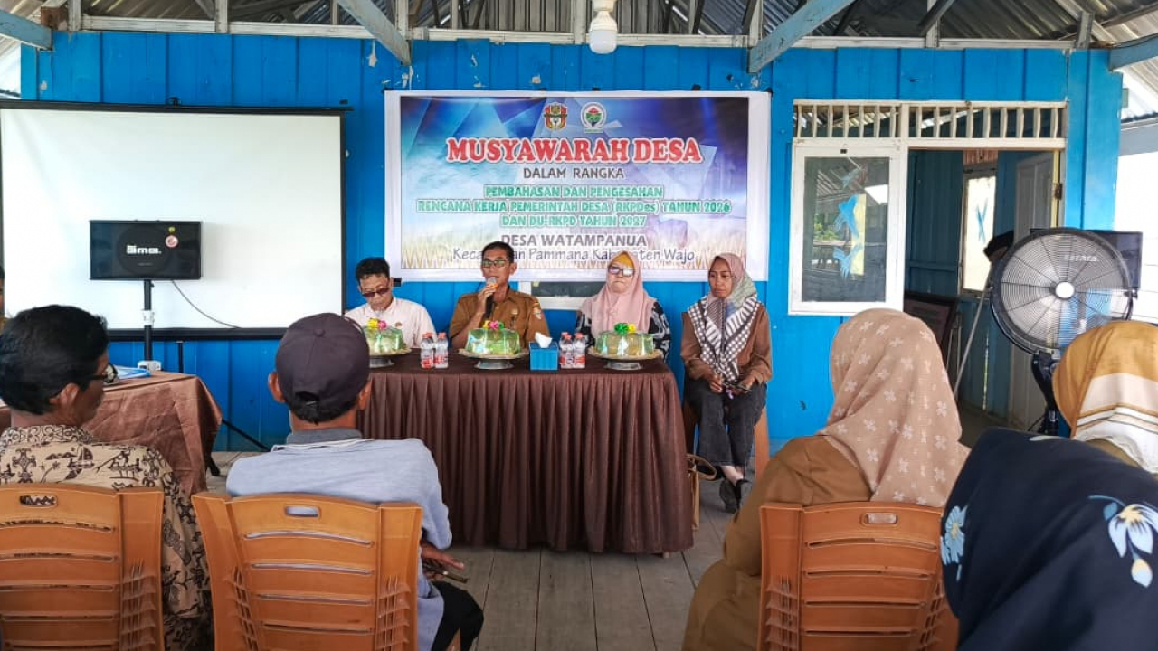 MUSYAWARAH DESA DALAM RANGKA PEMBAHASAN DAN PENGESAHAN RENCANA KERJA PEMERINTAH DESA (RKPDes) TAHUN 2026 DAN DU-RKPD TAHUN 2027