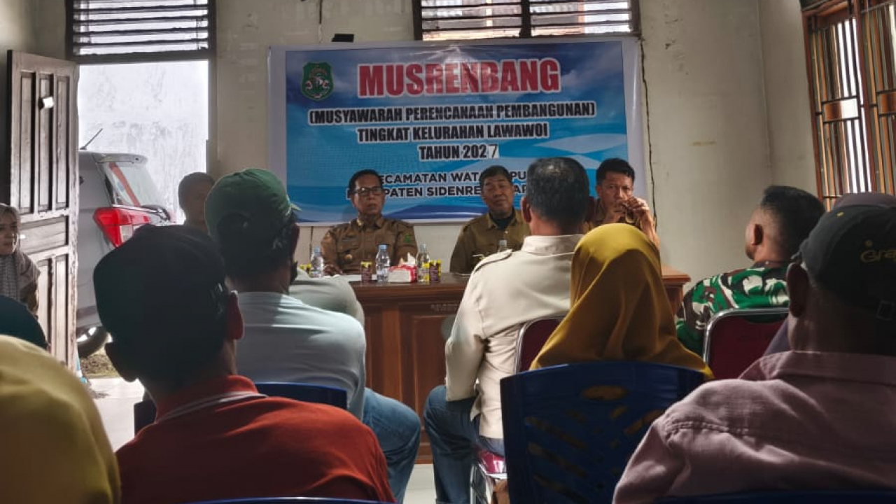 Kelurahan Lawawoi Maksanakan Musrenbang Tahun 2026 yang Berfokus pada Pembangunan Partisipatif dan Berbasis Kebutuhan Warga