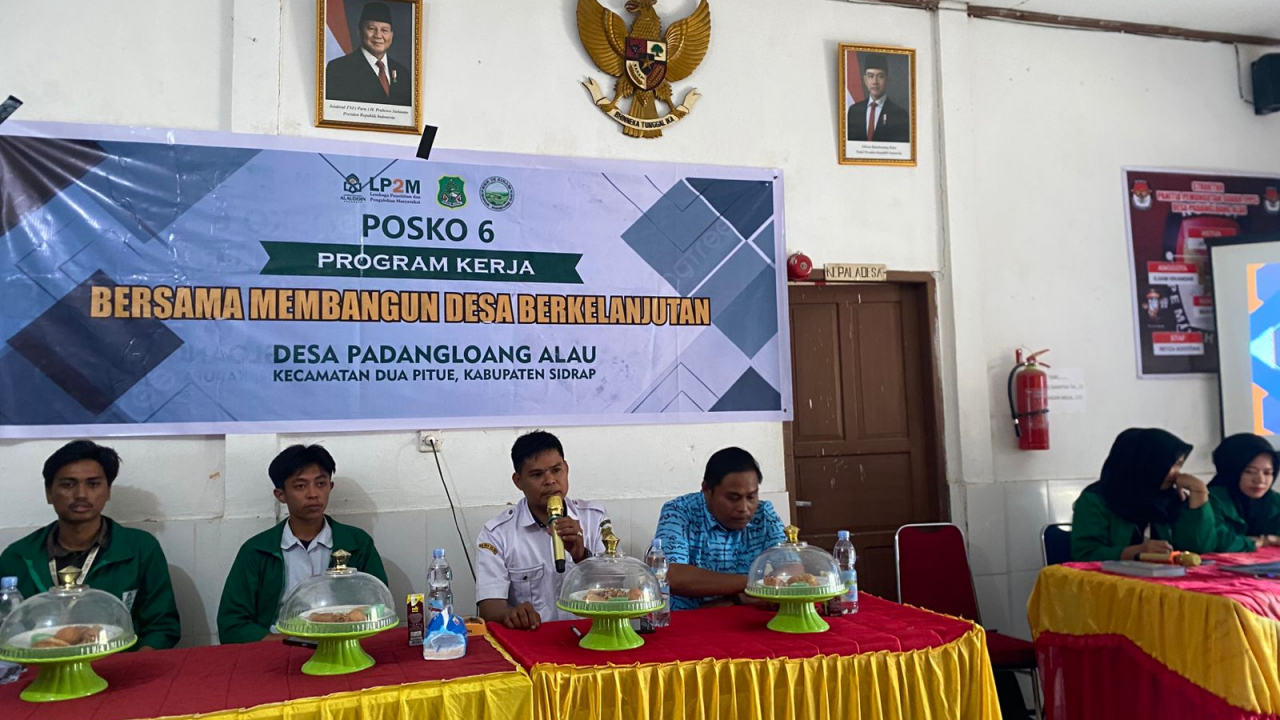 Seminar Program Kerja Mahasiswa KKN UIN Alauddin Makassar di Desa Padangloang Alau