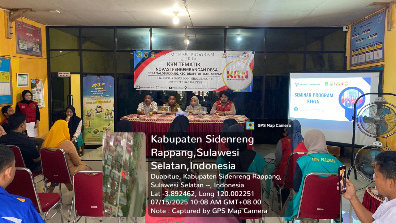 Seminar Program Kerja KKN Reguler Angkatan 36 IAIN di Desa Salobukkang