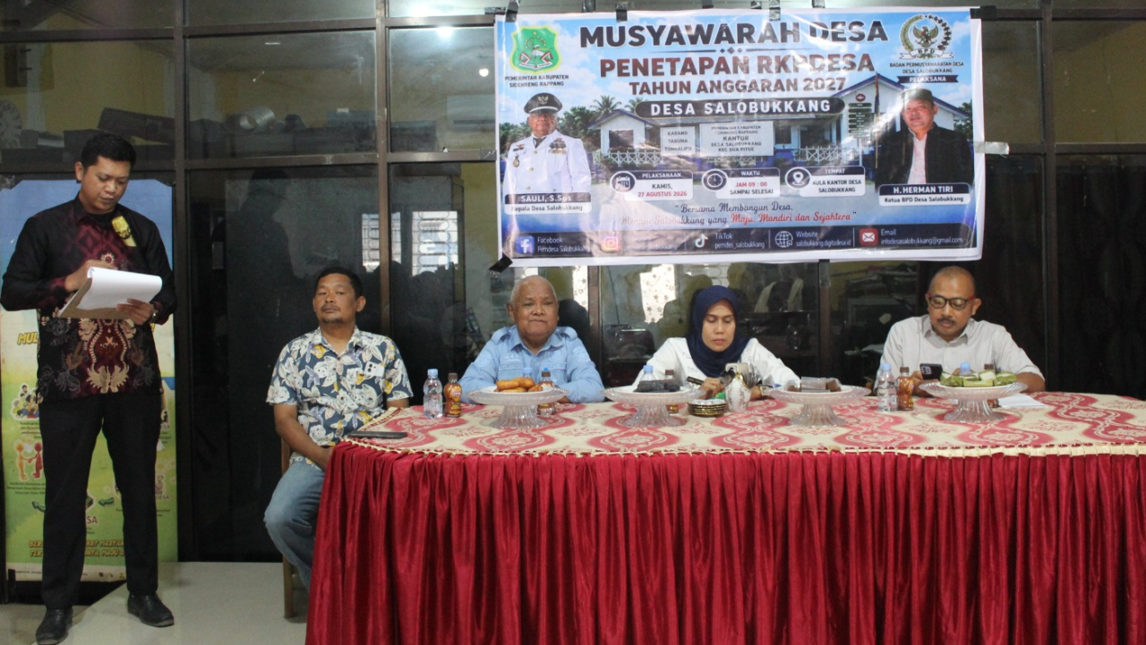 Musdes Penetapan RKP Desa Tahun Anggaran 2026 Desa Salobukkang