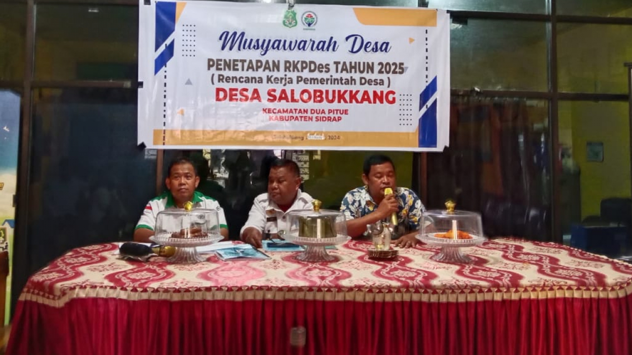 Penetapan Rencana Kerja Pemerintah Desa (RKPDesa) Tahun Anggaran 2025 Desa Salobukkang