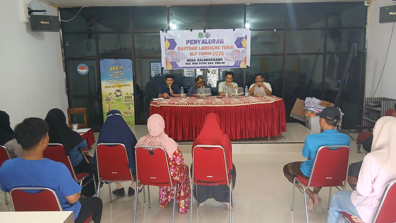 PEMDES SALOBUKKANG SALURKAN BLT DESA PERIODE JULI –SEPTEMBER 2026 KEPADA 9 KPM