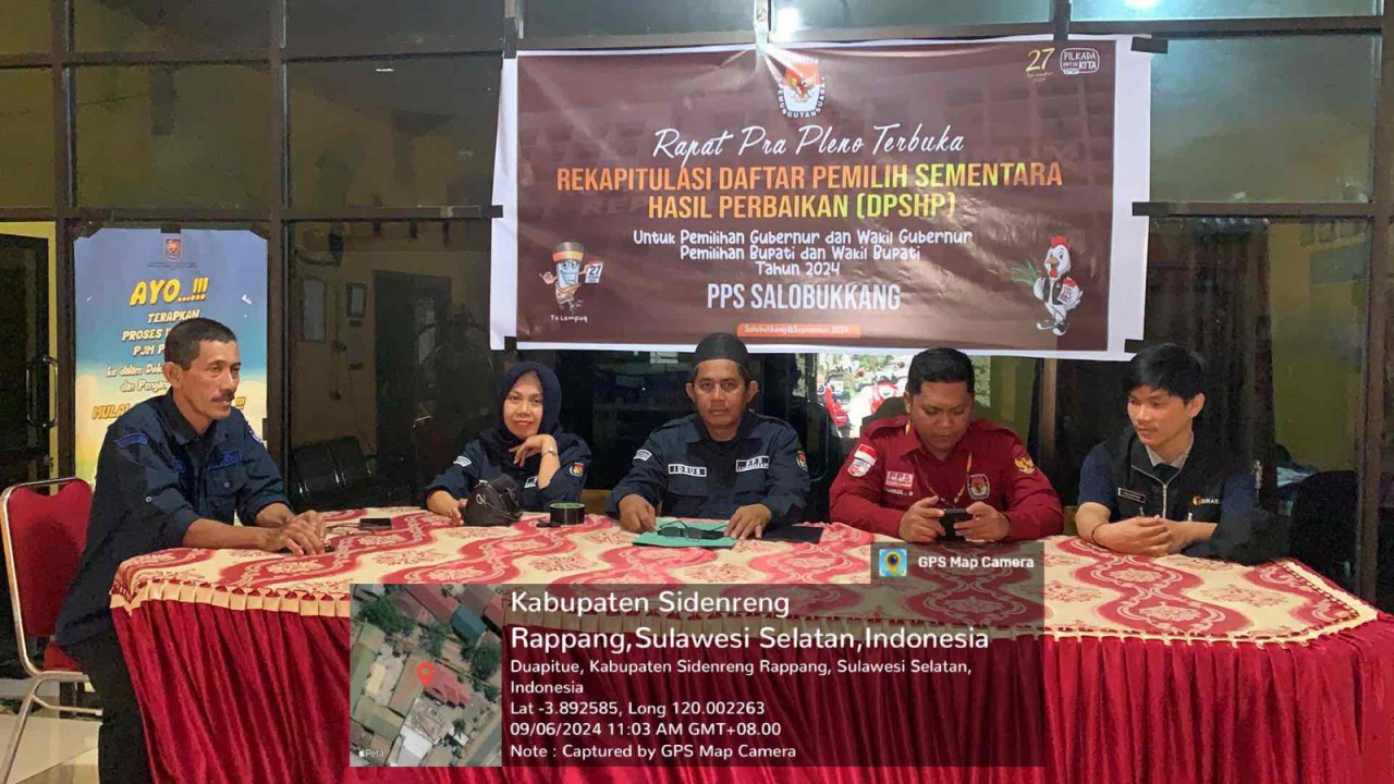 **Rapat Pleno DPSHP, PPS Desa Salobukkang Matangkan Tahapan Pilkada 2024**