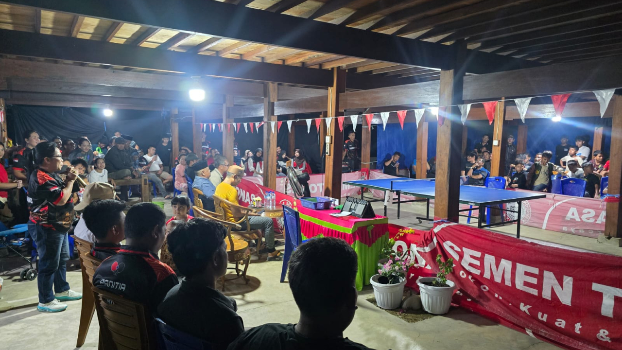 🔥 ANTUSIASME MASYARAKAT MERIAHKAN MALAM PARTAI PUNCAK TURNAMEN TENIS MEJA SALOBUKKANG CUP SE-SIDRAP