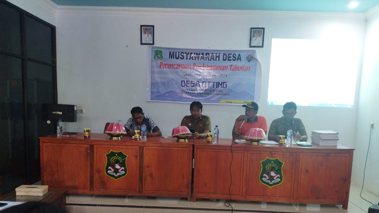 Acara Desa di Kantor Desa Otting
