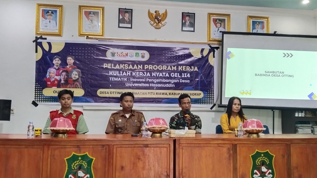 Seminar Program Kerja KKN UNHAS Gel. 114 di Desa Otting