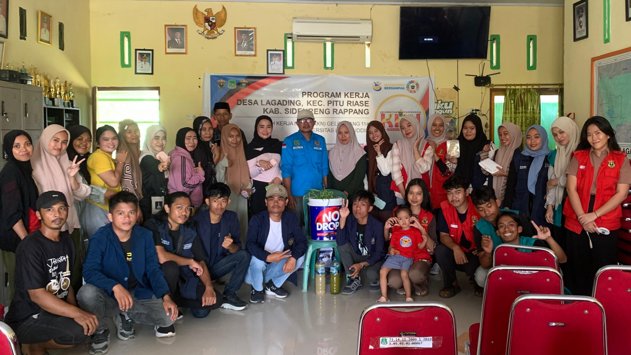 Mahasiswa KKN Tiga Kampus Ramaikan Desa Lagading, Bersinergi di Tengah Semangat HUT RI ke-80