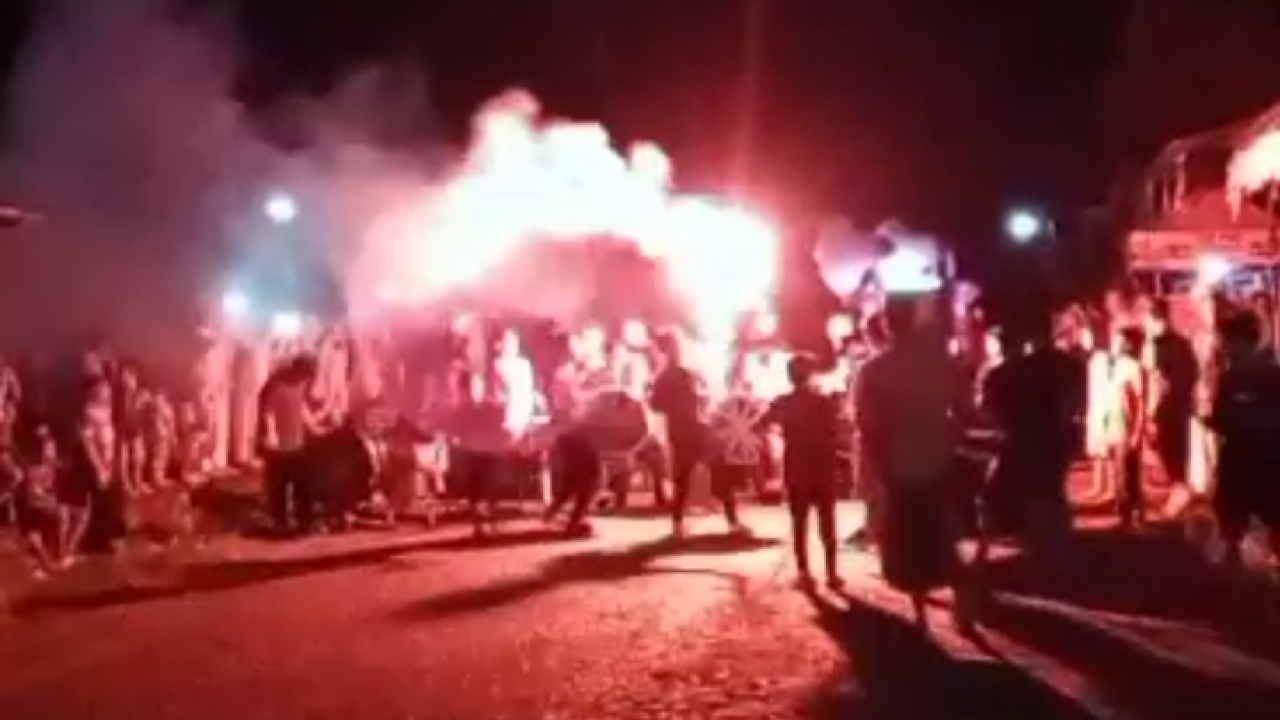 Patrol Labalakang Tengah (PLT) Meriahkan Malam di Desa Lagading, Sidrap
