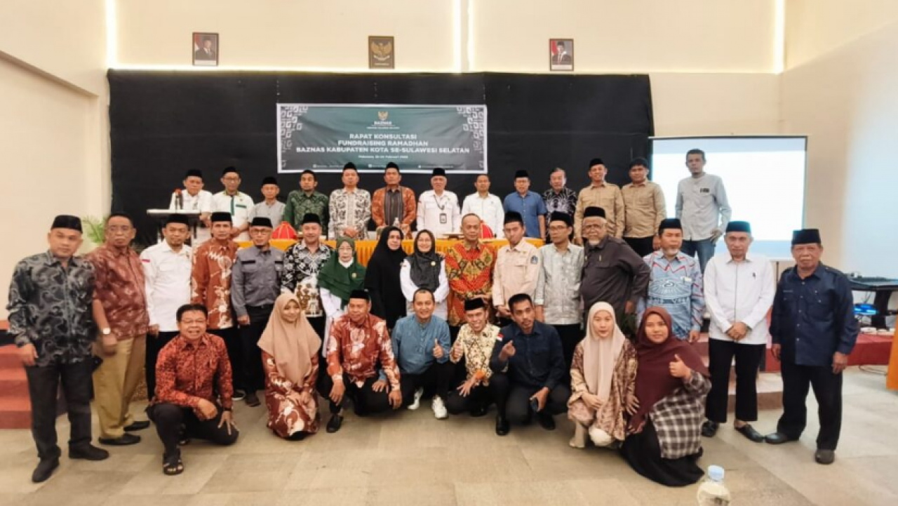 Pimpinan Baznas Enrekang Mengikuti Rapat Konsultasi Kabupaten/Kota di Makassar