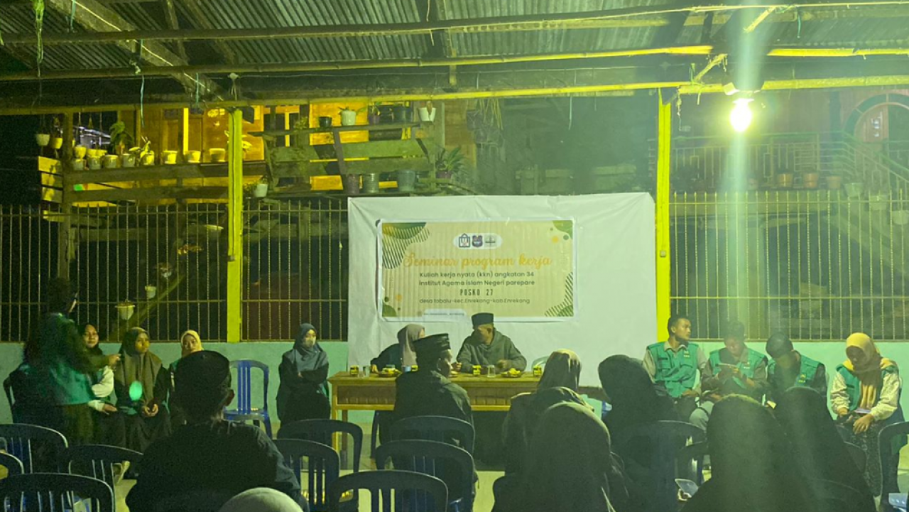 Di Balai Pertemuan Lapin, Posko 27 Mengadakan Seminar Program Kerja