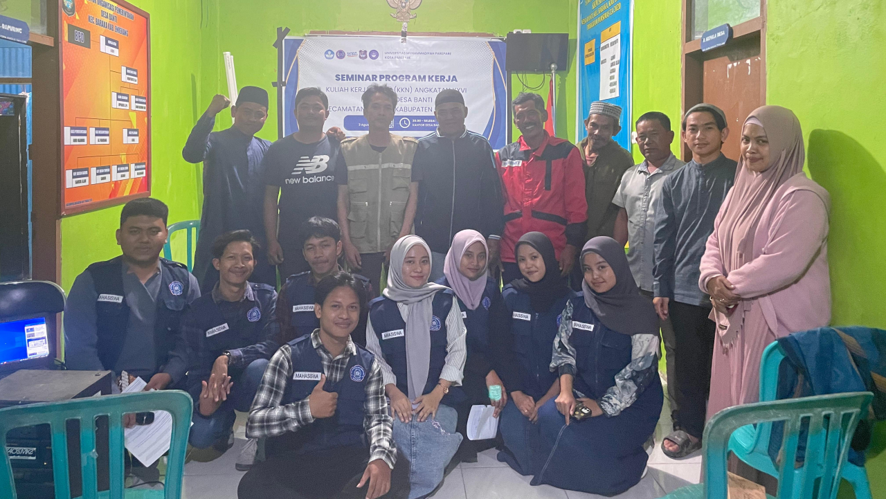 Mahasiswa KKN UMPAR XXVI TAHUN 2024 Disambut Hangat Oleh masyarakat di Desa Banti, Kecamatan Baraka, Kabupaten Enrekang.