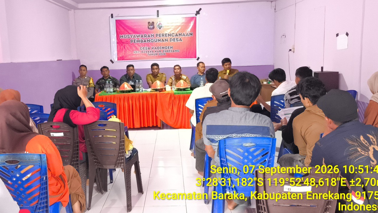 Musyawarah RKPDesa Kadingeh Enrekang Tahun Anggaran 2027