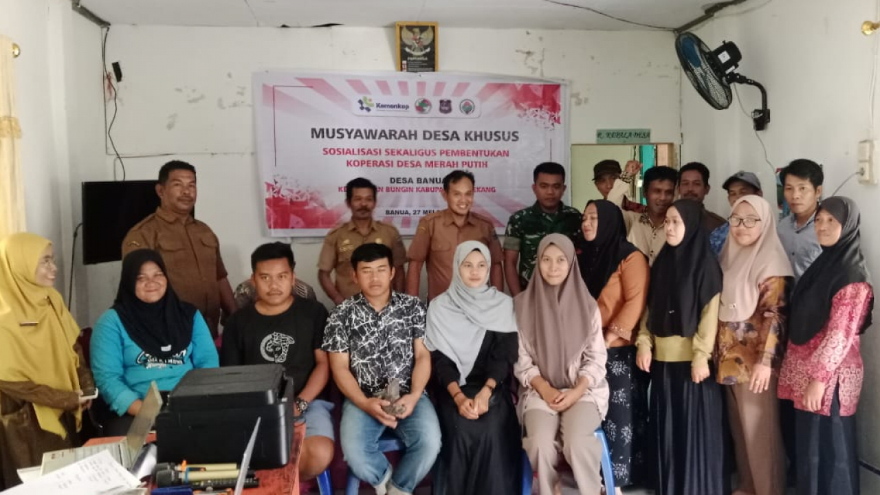 Pembentukan Koperasi Merah Putih di Desa Banua