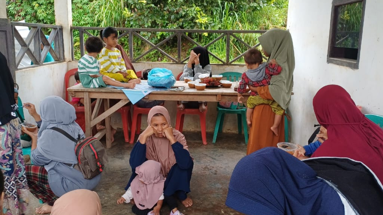 Pelaksanaan Posyandu Rutin di Desa Tallung Ura