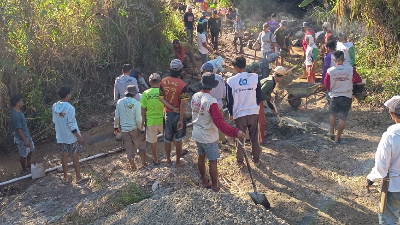 Pembangunan Infrastruktur Desa Lunjen Enrekang Tingkatkan Ekonomi