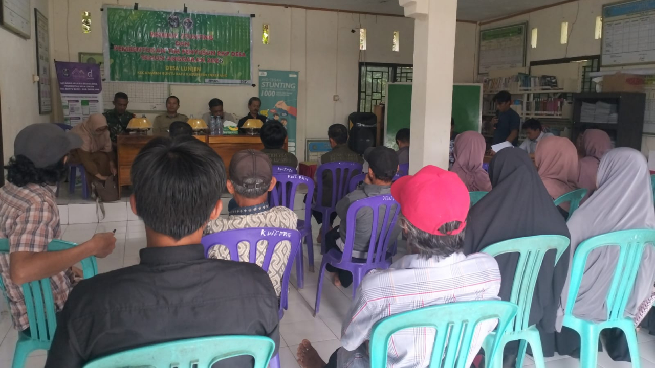 Dua Agenda Penting di Desa Lunjen: Musyawarah Stunting dan Pembentukan Tim Penyusun RKPDes 2026