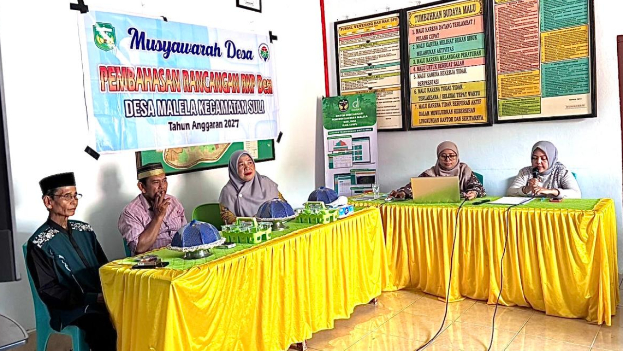 Musyawarah Desa Malela Susun Rencana Kerja Tahun Anggaran 2027