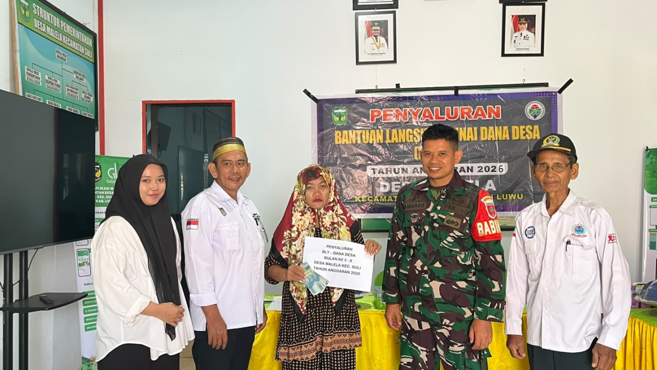 Penyaluran BLT Desa Malela Luwu Berjalan Lancar dan Tertib
