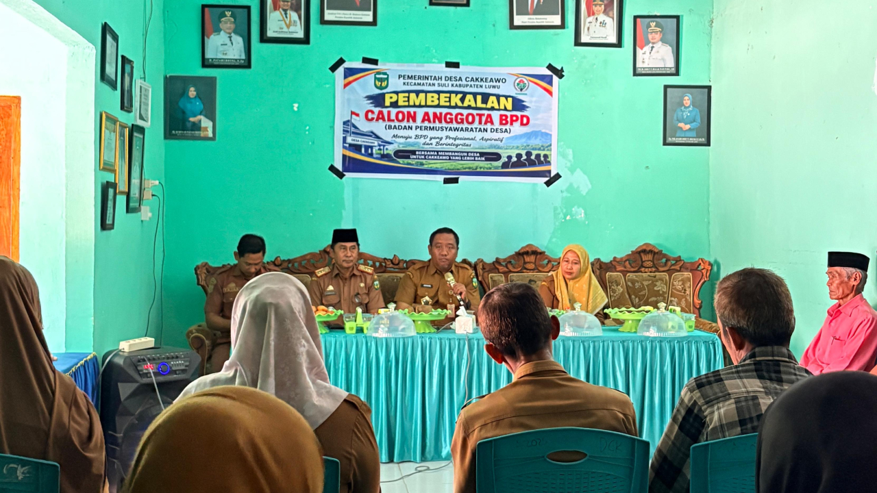 Pembekalan Calon Anggota BPD Desa Cakkeawo Berjalan Sukses