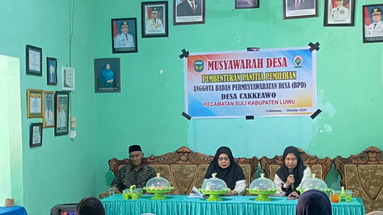 Desa Cakkeawo Gelar Musdes Pembentukan Panitia Pemilihan BPD