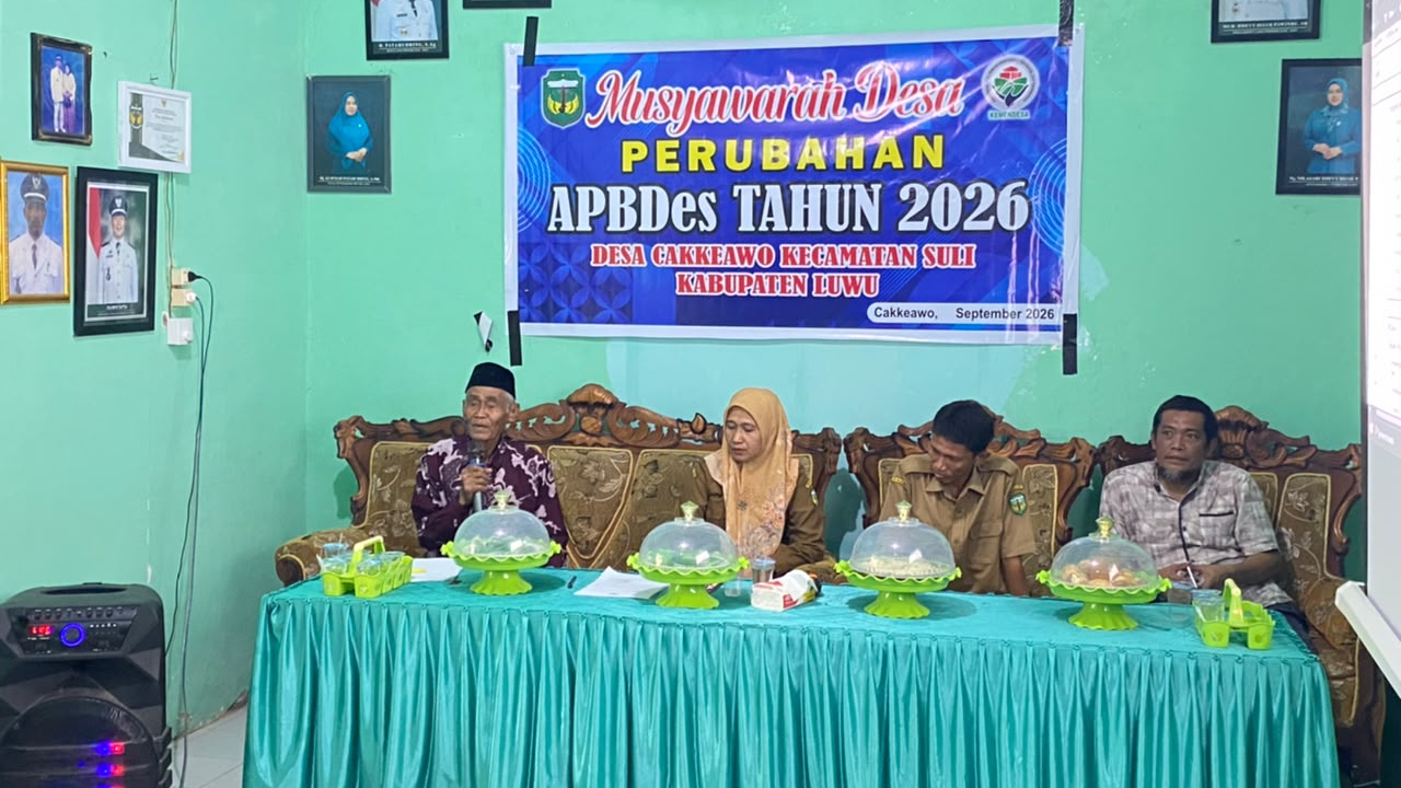 Musdes Perubahan APBDes Desa Cakkeawo Luwu Tahun 2026