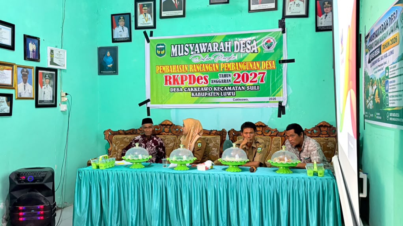 MUSYAWARAH DESA PAMBAHASAN RANCANGAN PEMBANGUNAN DESA RKPDes TAHUN ANGGARAN 2027
