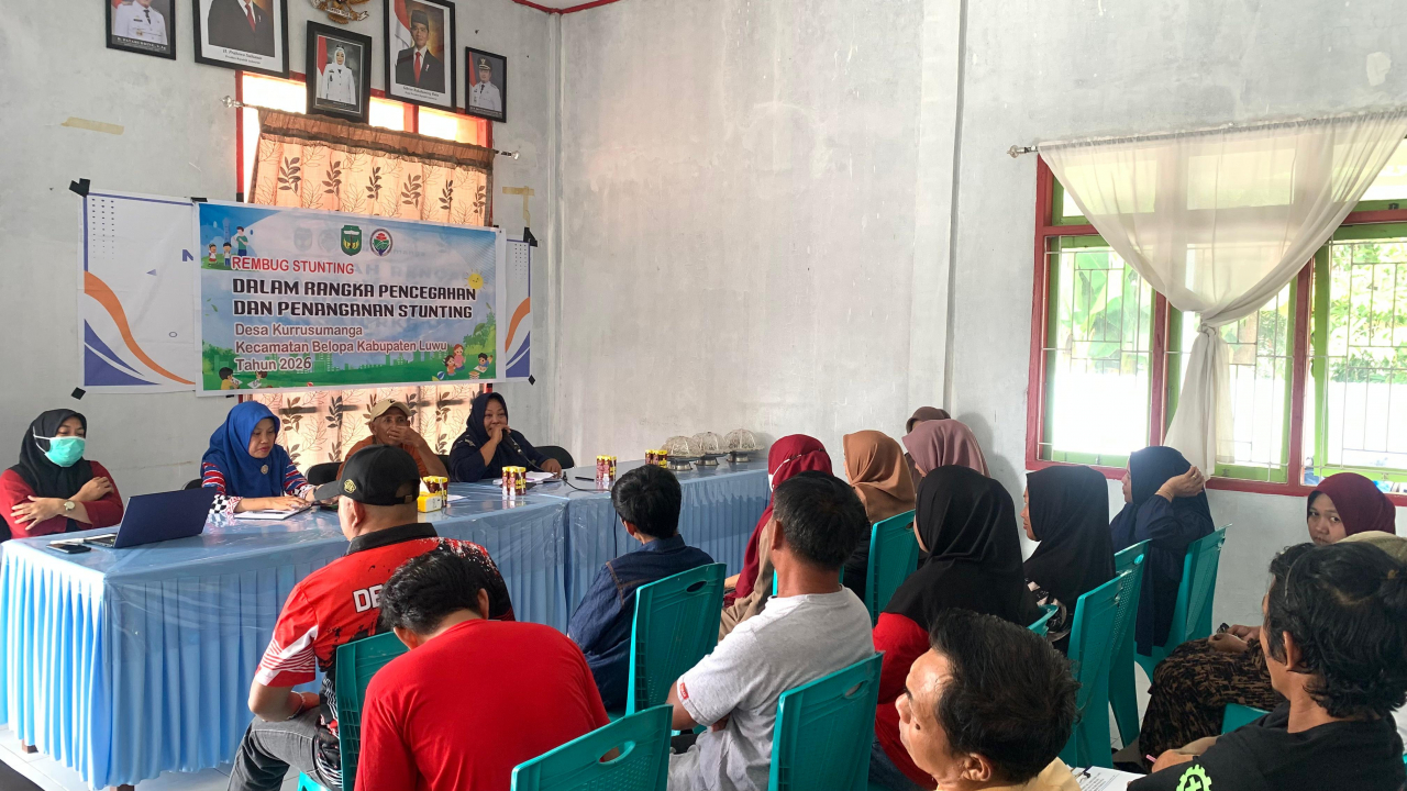 Musyawarah Pembahasan Rencana Pembangunan Desa T.A 2026 dan Rembug Stunting, Sukses Digelar Pemdes Kurrusumanga