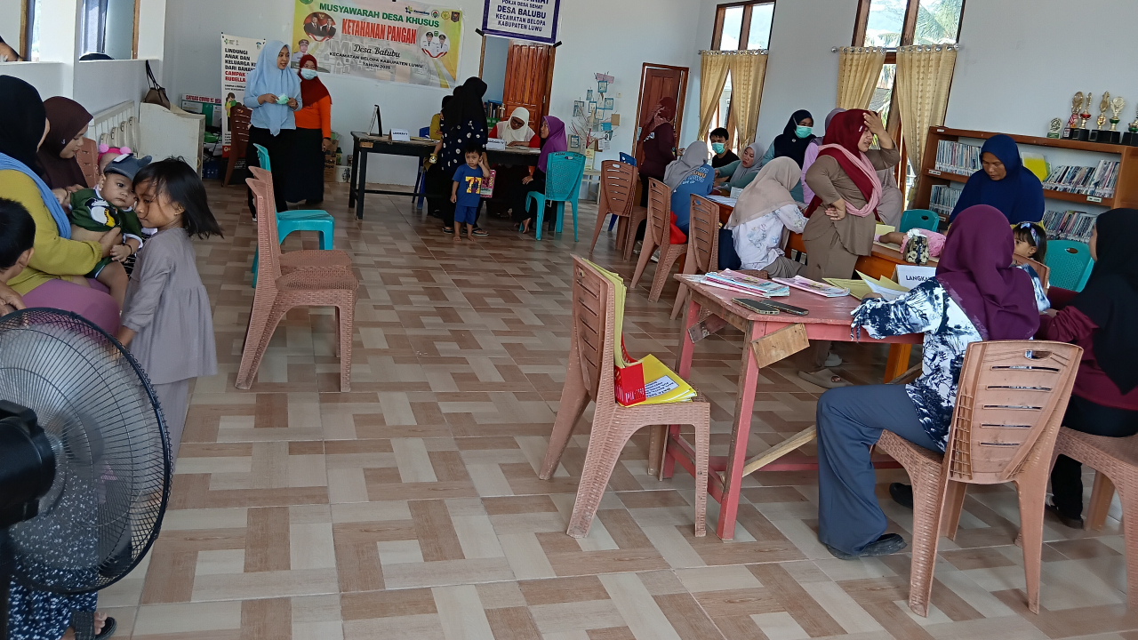 Pelaksanaan Posyandu di Desa Balubu