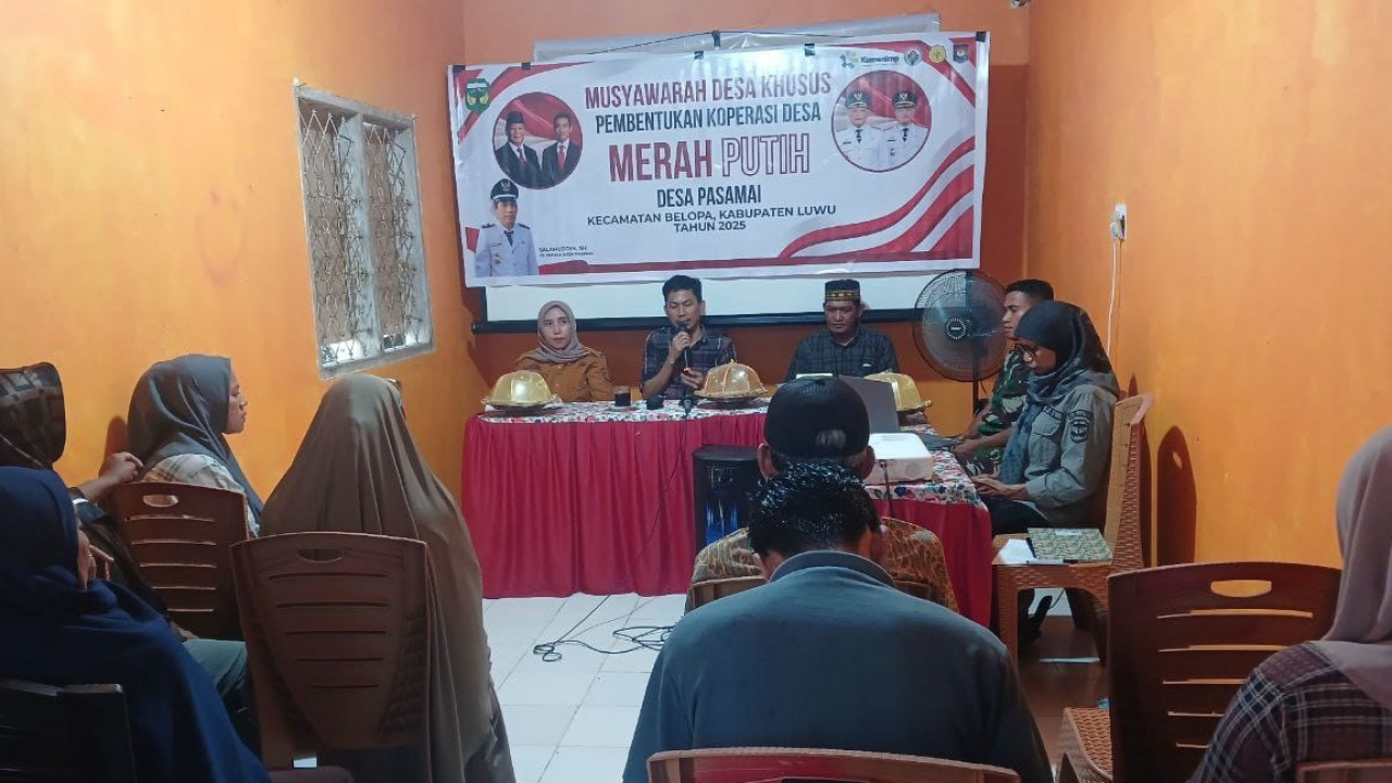 Musyawarah Desa Khusus Pembentukan Koperasi Desa Merah Putih Pasamai