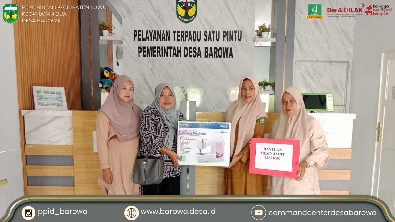 Bantuan Mesin Jahit Tingkatkan Produktivitas Pelita Jahit Barowa