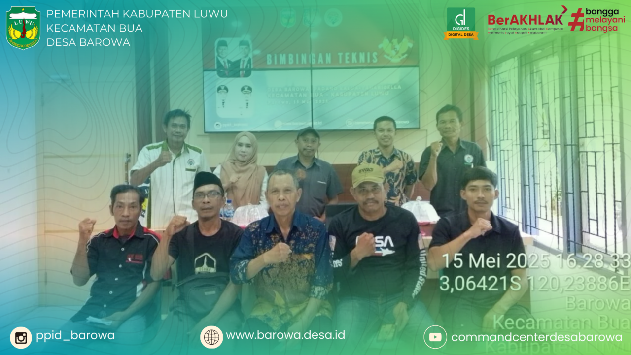 Pendamping Desa Kecamatan Bua Gelar Bimbingan Teknis Bagi Tim Pelaksana Kegiatan (TPK)
