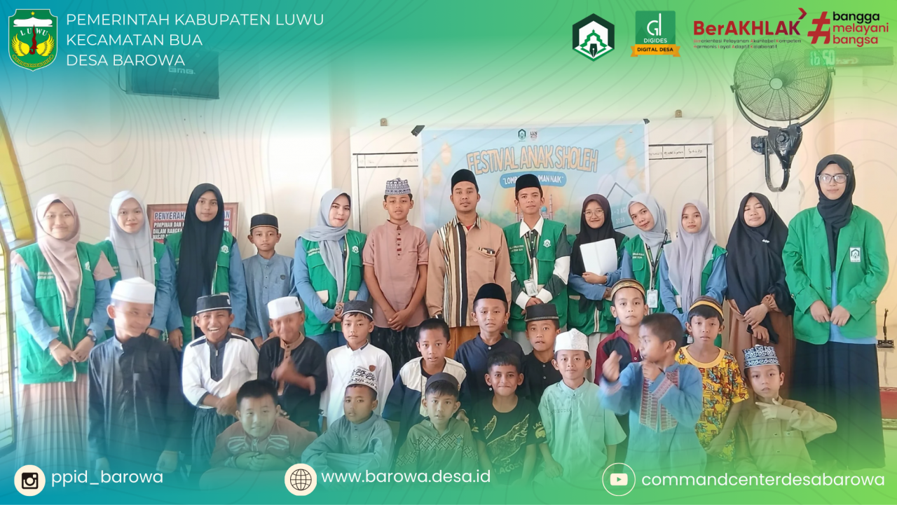 Mahasiswa KKN UIN Palopo Posko 57 Gelar Festival Anak Soleh di Desa Barowa