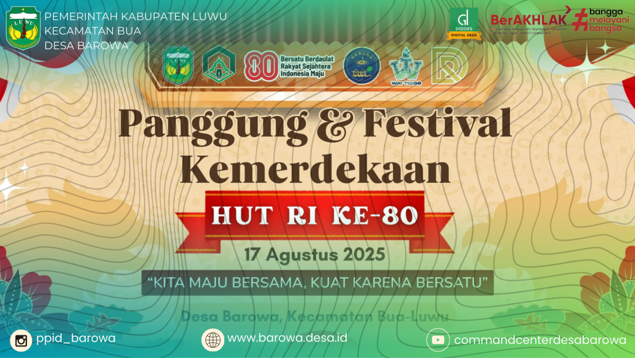 Pembukaan Lomba Semarak Dirgahayu RI ke-80 Desa Barowa Meriah dan Penuh Antusias