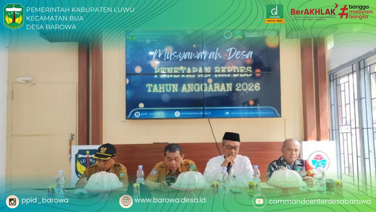 Desa Barowa Gelar Musyawarah Desa Penetapan RKPDes Tahun Anggaran 2026