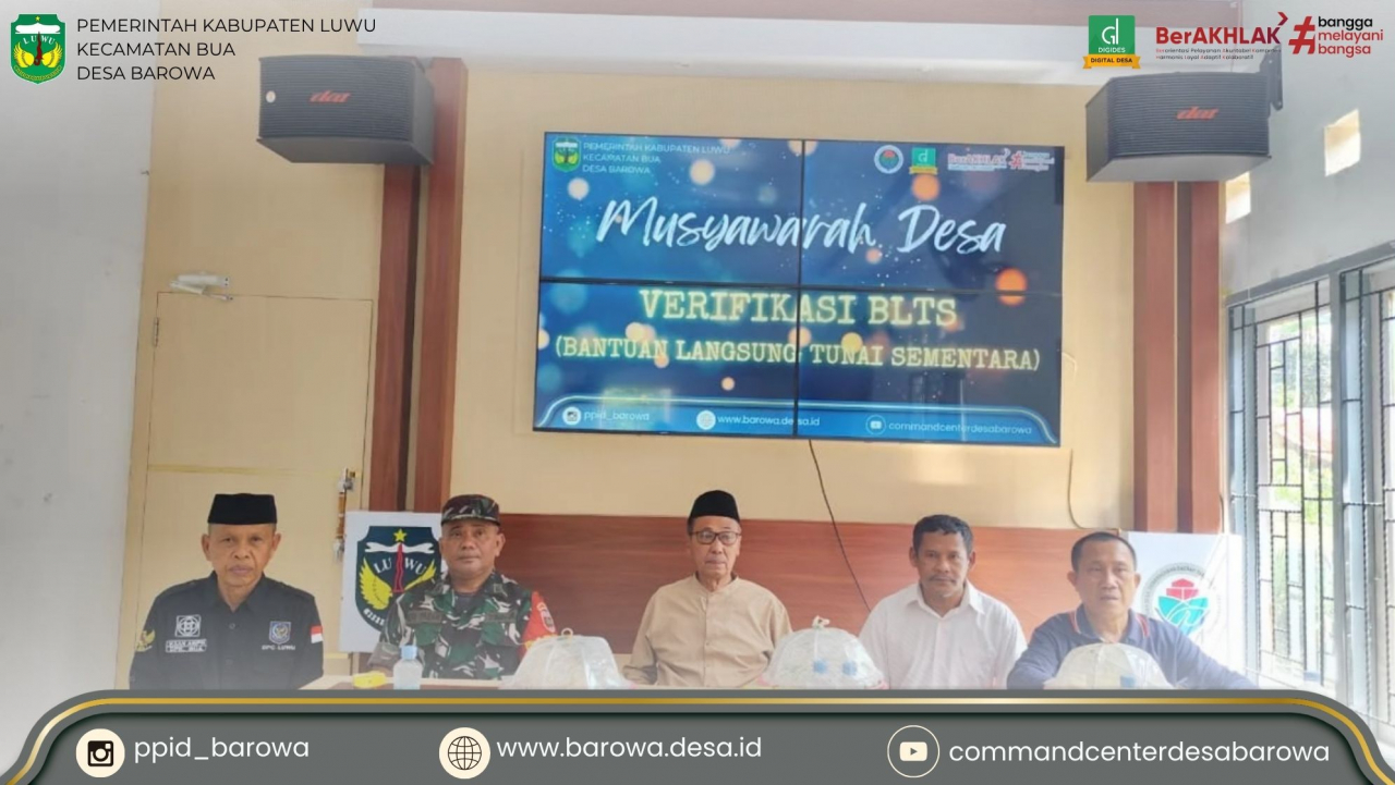 BPD & Pemdes Barowa Bersinergi Verifikasi Data Bantuan Kemensos