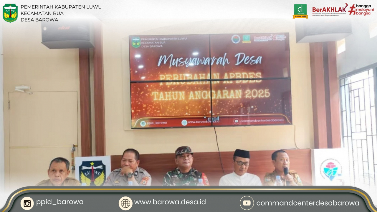 Sinergi untuk Transparansi: Desa Barowa Bahas Perubahan APBDes dan Salurkan Bantuan kepada Warga