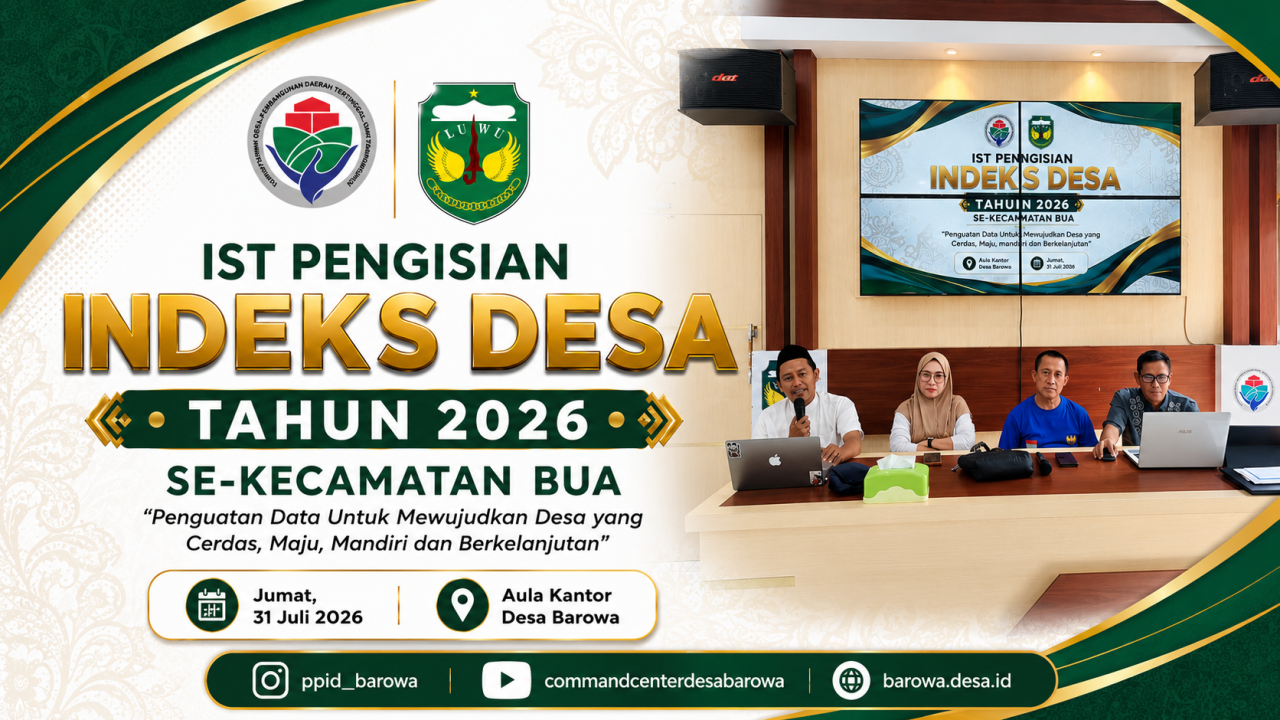 Kecamatan Bua Perkuat Pembangunan Berbasis Data melalui Pengisian Indeks Desa (IST) Tahun 2026