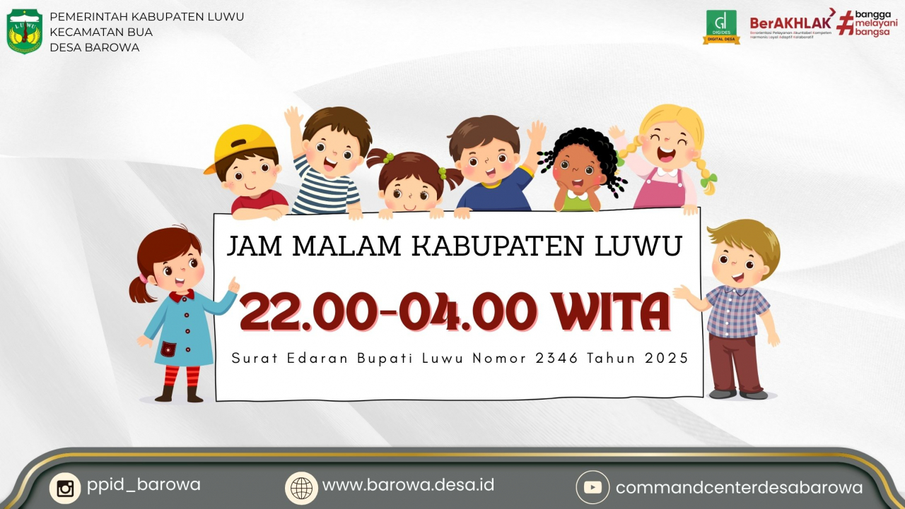 Bupati Luwu Terbitkan Surat Edaran Pembatasan Jam Malam Bagi Pelajar