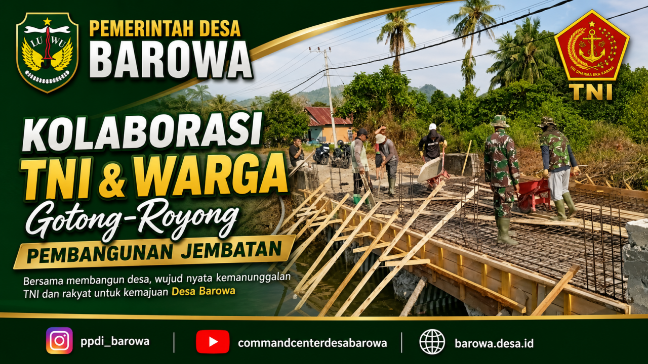Menyambung Akses, Menguatkan Kebersamaan: Gotong Royong Bangun Jembatan Pabbiricca