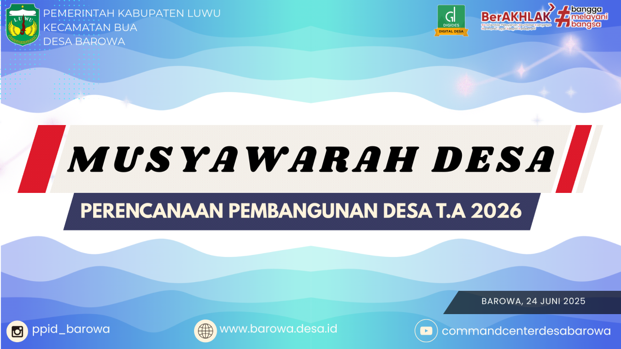 Musyawarah Perencanaan Pembangunan Desa T.A 2026, sukses digelar Pemdes Barowa