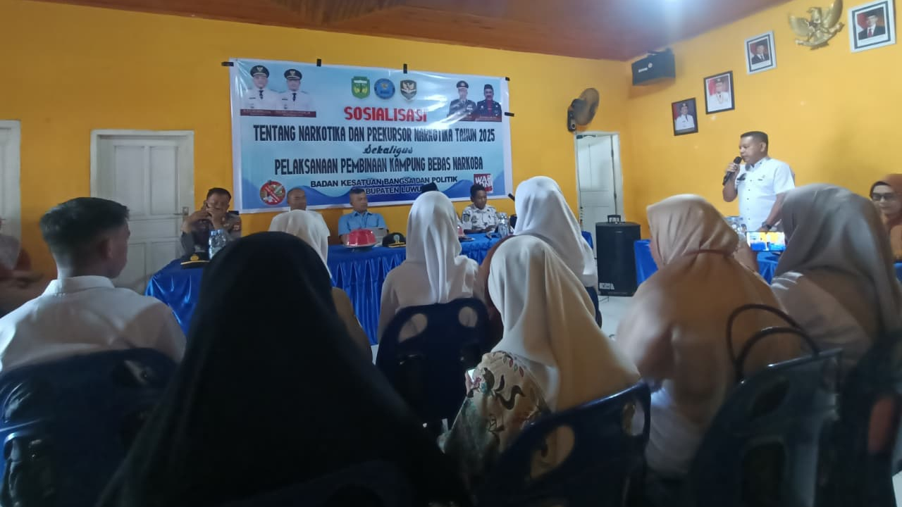 Sosialisasi Tentang Narkoba Dan perkusor Narkotika Tahun 2025 Sekalogus Pelaksanaan Pembinaan Kampung Bebas Narkoba