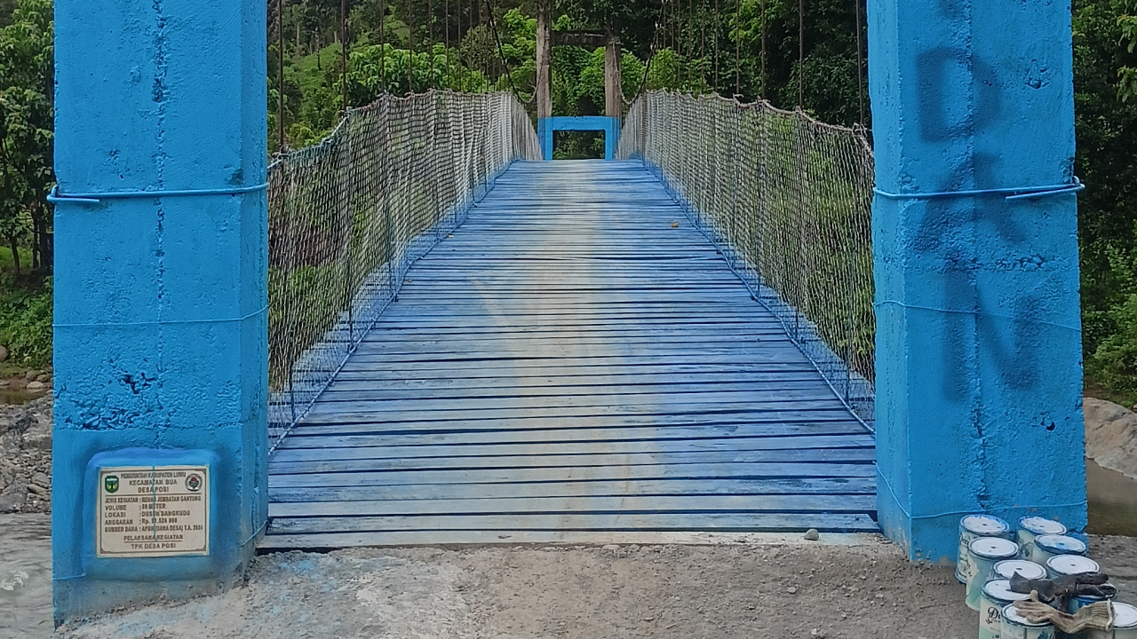 Rehabilitasi Jembatan Gantung Dusun Bangkudu