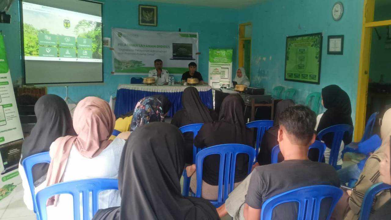 Pelatihan Layanan Desa Digital di Desa Posi, Kecamatan Bua, Kabupaten Luwu