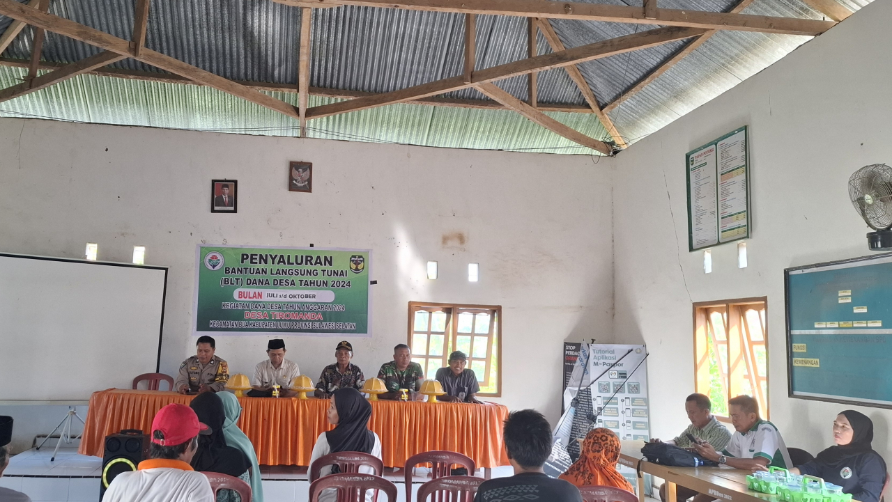 PENYALURAN BANTUAN LANGSUNG TUNAI DANA DESA (BLT-DD) UNTUK BULAN JULI S/D OKTOBER