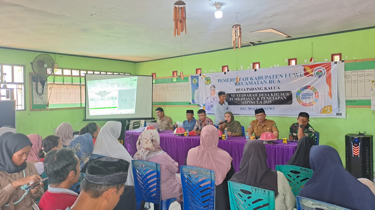Musyawarah Desa Padang Kalua Pembahasan dan Penetapan APBDes T.A 2025