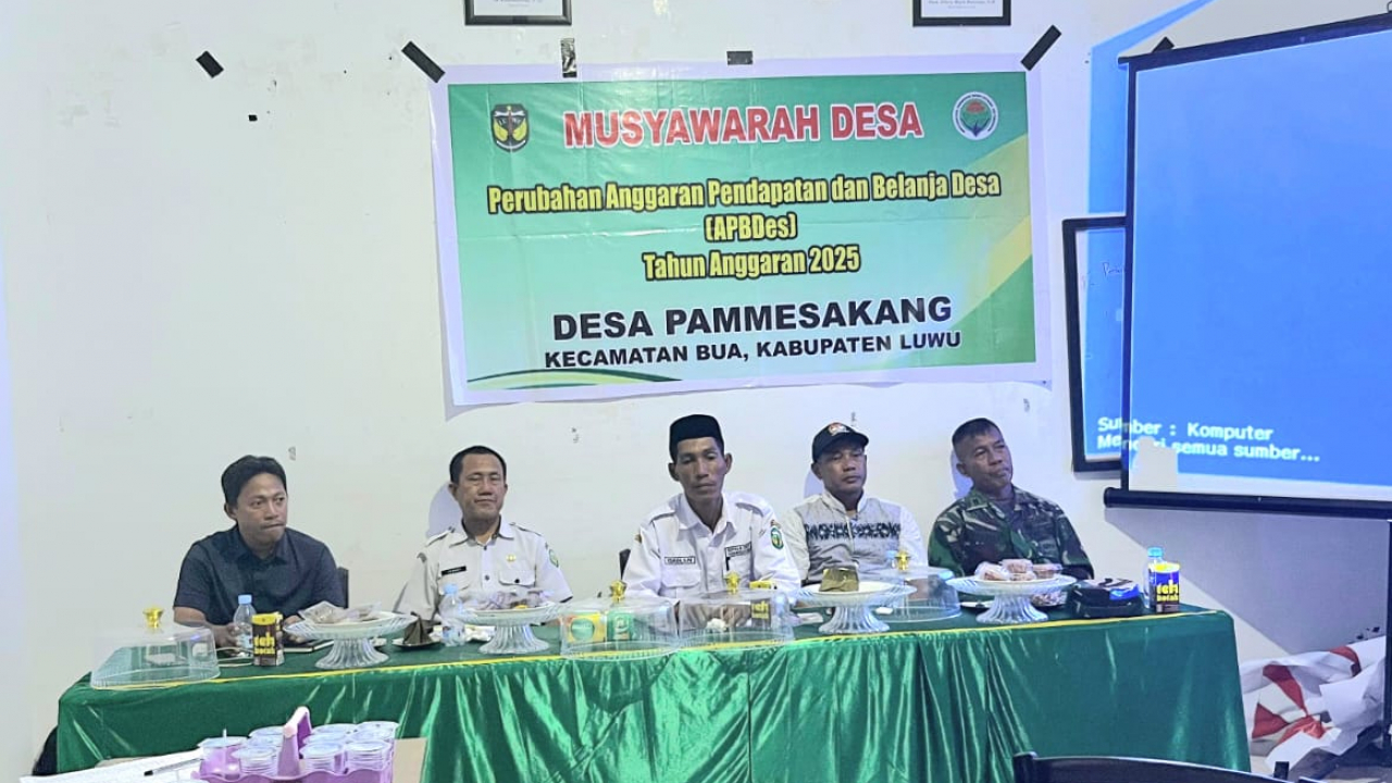 Musyawarah Desa, Perubahan APBDes 2025 Pammesakang