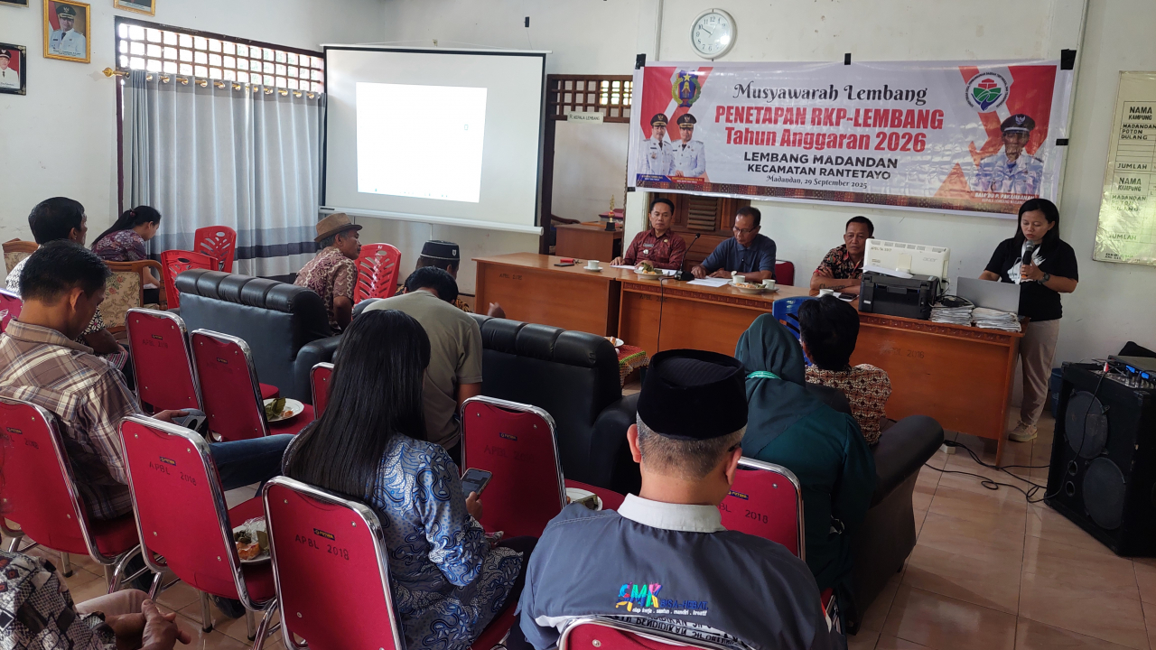Musyawarah Penetapan RKP-Lembang Tahun Anggaran 2026